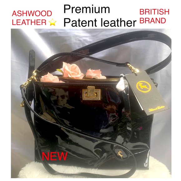 🆕 ASHWOOD Leather PATENT - British RARE - Picture 3 of 16